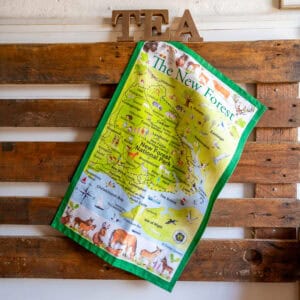 The New Forest Tea Towel by Shaun Stevens Art